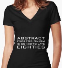 Expressionism Women's Fitted V-Neck T-Shirt