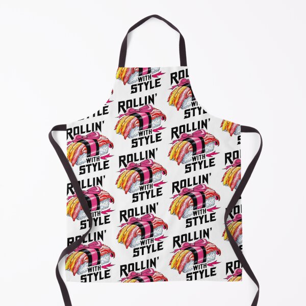 Item preview, ROLLIN' WITH STYLE: A Sushi Masterpiece in Pink, White, and Black designed and sold by SplashTastic.