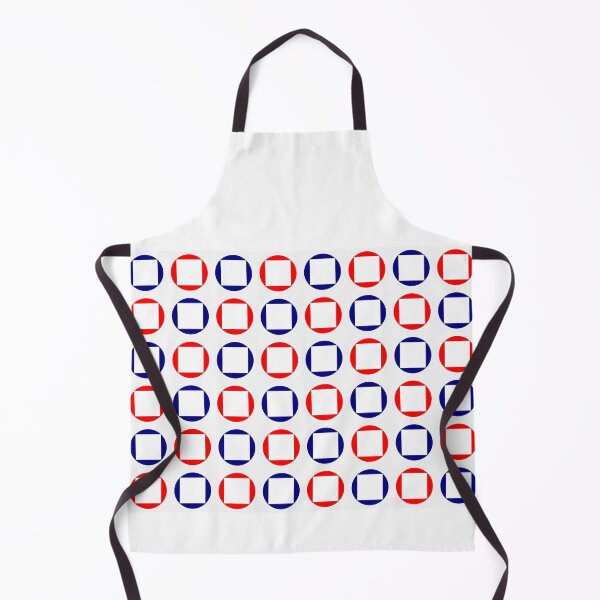 Item preview, red and blue round dot with rectangle inside, ring with national flag color designed and sold by pipikijung.