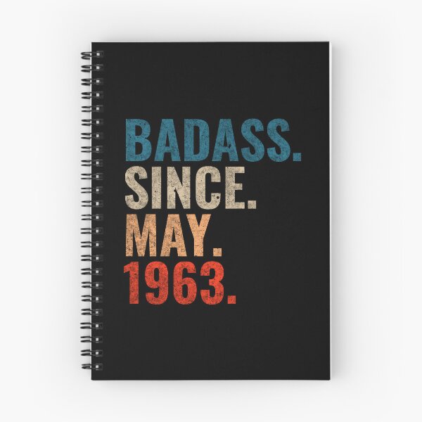 Item preview, Badass since May 1963 Vintage 1963 May birthday gift designed and sold by Teelogic.