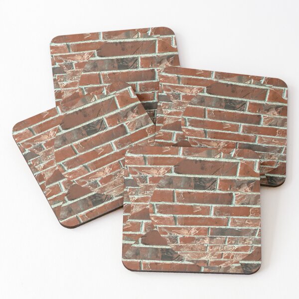 Item preview, Brick Wall Photography - Repeating Pattern / Brown Vintage Brick Wall Photography designed and sold by Victoria Rose.