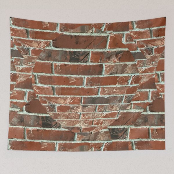 Item preview, Brick Wall Photography - Repeating Pattern / Brown Vintage Brick Wall Photography designed and sold by Victoria Rose.