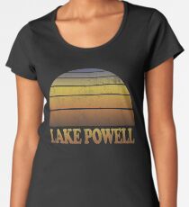 Vintage Lake Powell Sonnenuntergang Shirt Premium Rundhals-Shirt