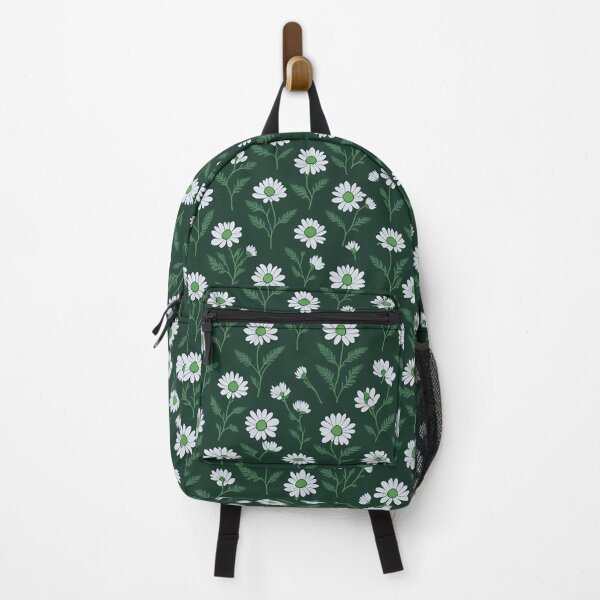Item preview, Elegant Daisy Delight Floral Pattern With Green Background, Flower Pattern Design designed and sold by StickerinoShop.