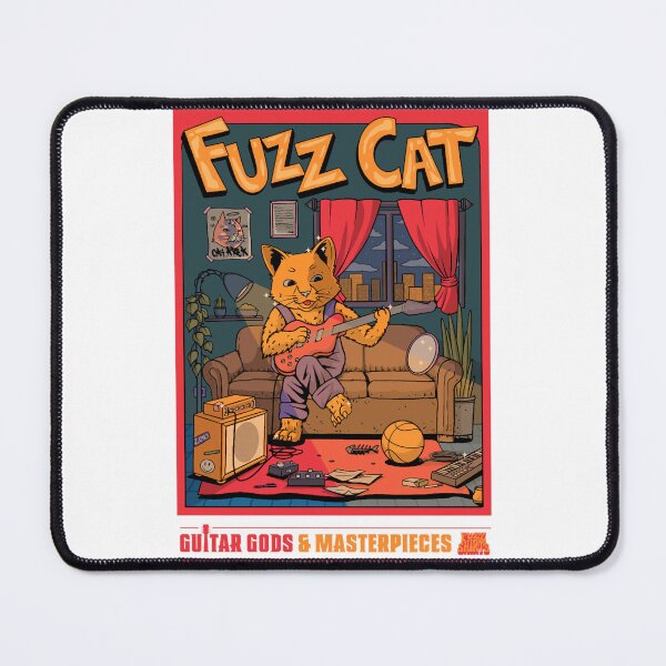 Item preview, FUZZ CAT - Guitar Gods and Masterieces designed and sold by melania-maciel.