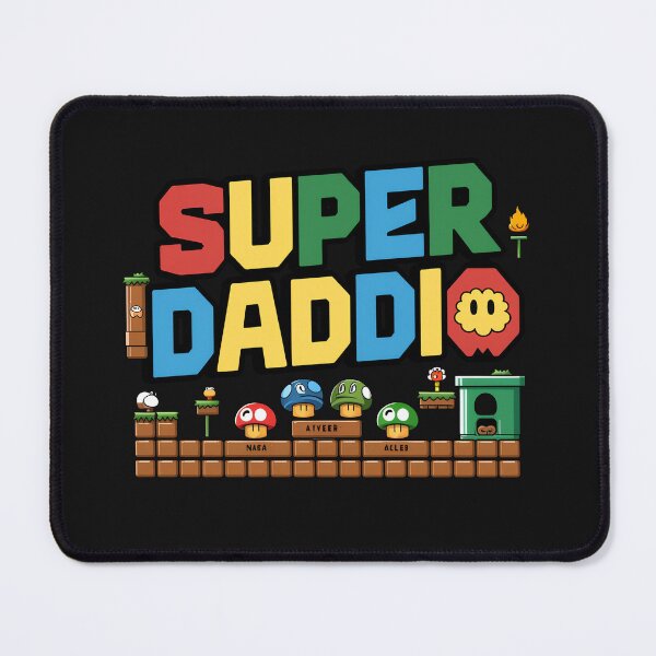 Item preview, Super Daddio Funny Dad Gamer Father's Day designed and sold by ViktoonShirts.