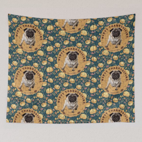 Item preview, Happy Thanksgiving designed and sold by Ralphy pug baby.