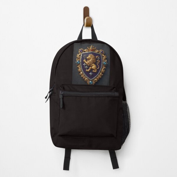 Item preview, Classic Golden Indigo Royal Lion Custom Coat Of Arms designed and sold by Way Way Cool.