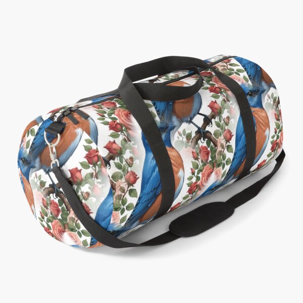 Item preview, An Eastern Bluebird Surrounded By New York Roses designed and sold by taiche.