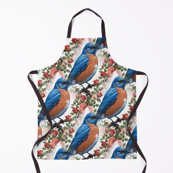 Item preview, An Eastern Bluebird Surrounded By New York Roses designed and sold by taiche.