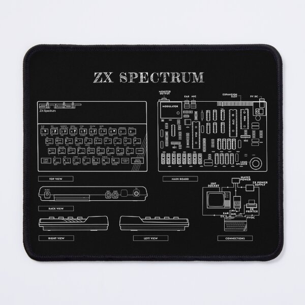 ZX Spectrum (White Stencil-No Background)