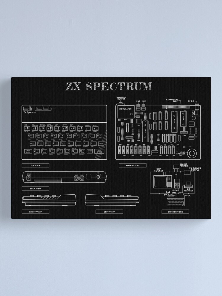 ZX Spectrum (White Stencil-No Background)