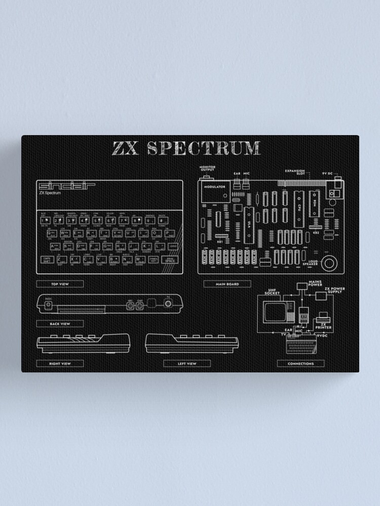 ZX Spectrum (White Stencil-No Background)