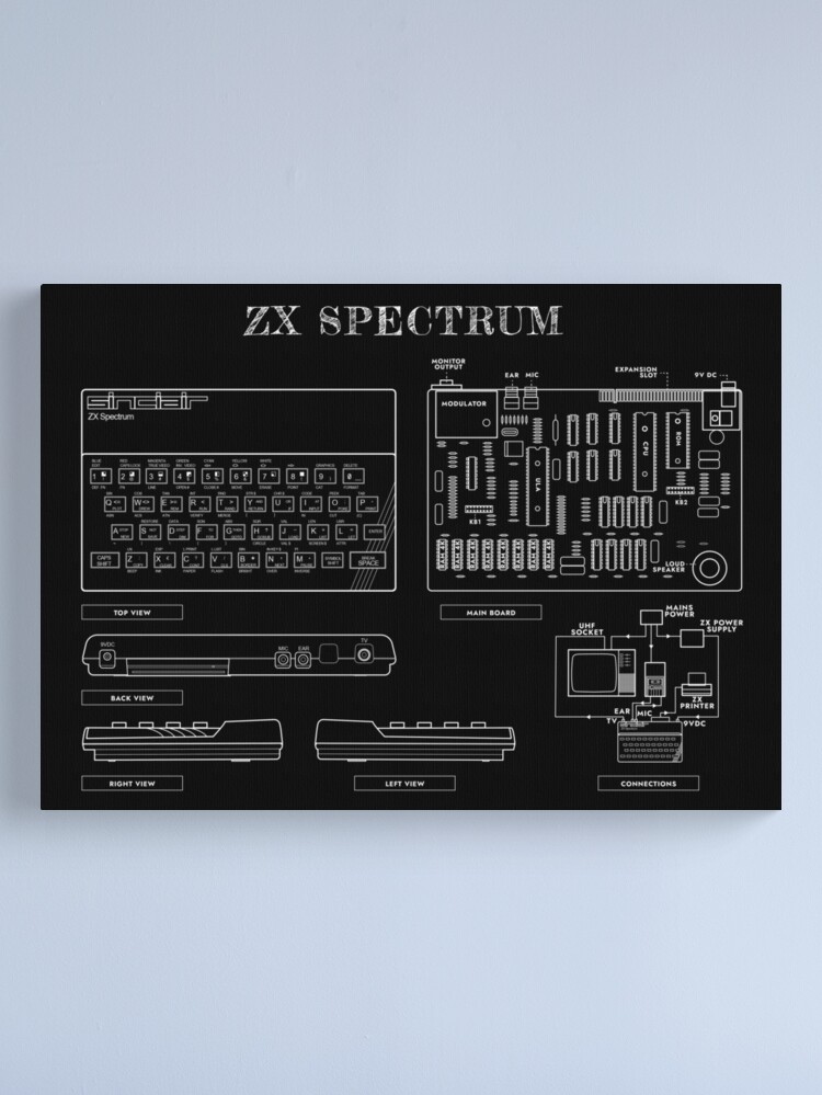 ZX Spectrum (White Stencil-No Background)