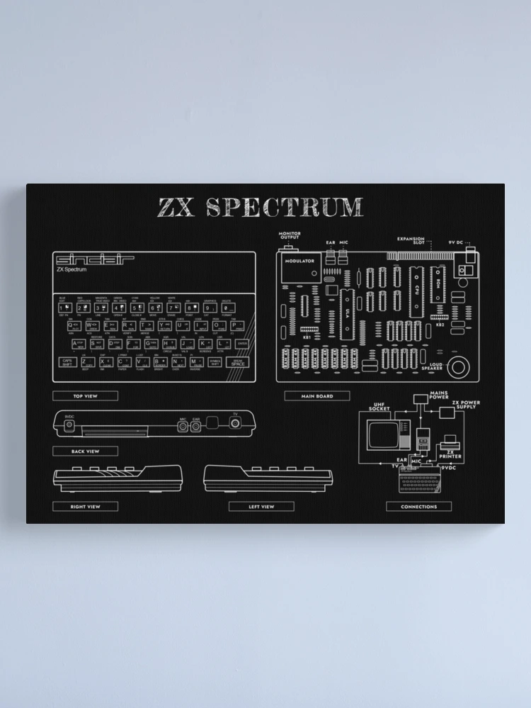 ZX Spectrum (White Stencil-No Background)