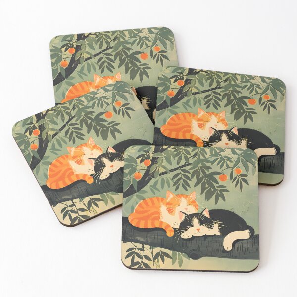 Artikelvorschau, Vintage-Kunst aus Japan: niedliche orange Katze entworfen und verkauft von Anbe_design.