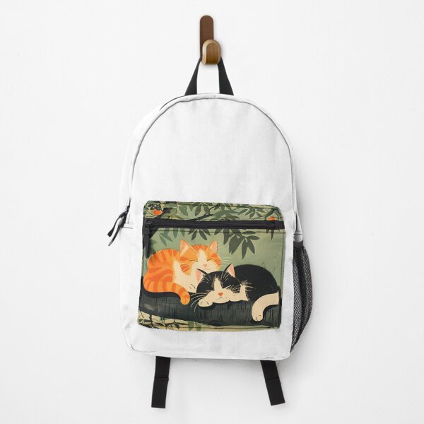 Aperçu de l'œuvre Art vintage japonais, chat orange mignon créée et vendue par Anbe_design.