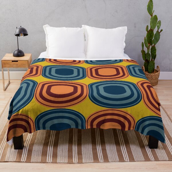 Item preview, retro geometric 1970's style pattern designed and sold by pauloneill-art.