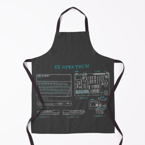 Item preview, ZX Spectrum (Grey and Turquoise Blueprint) designed and sold by BGALAXY.