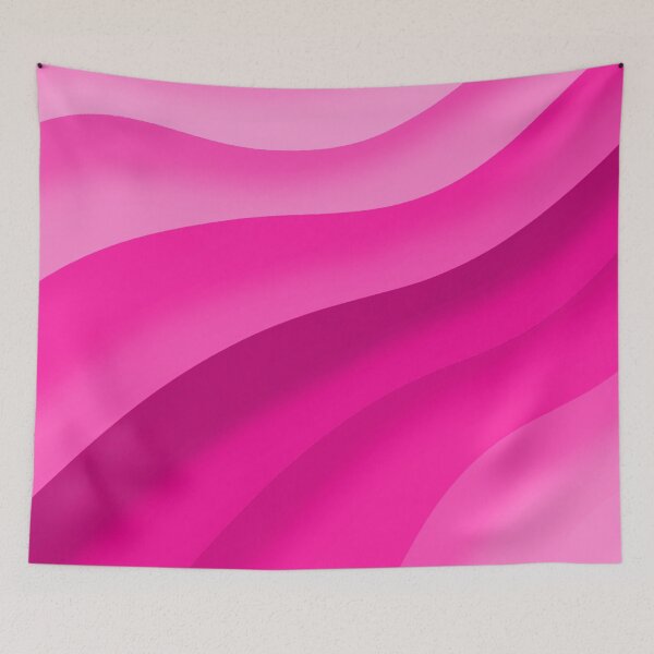Item preview, Pink different sized 3d wavy curved lines from a corner point designed and sold by SpinklyCreations.