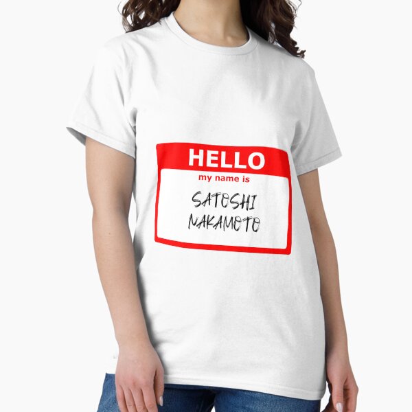 Artikel-Vorschau von HALLO, mein Name ist Satoshi Nakamoto, designt und verkauft von TheHappyChopper.