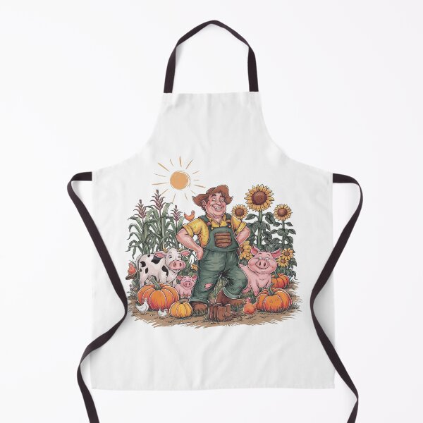 Item preview, Happy Farmer and Farm Animals Agriculture designed and sold by behnay.