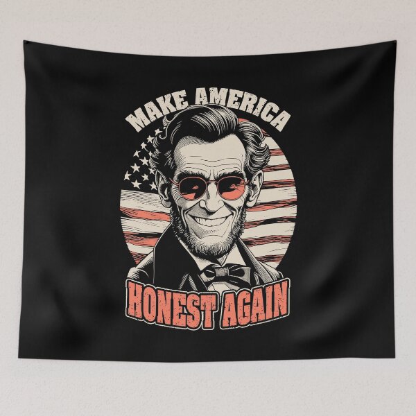 Item preview, Make America Honest Again USA Flag President Abe Lincoln designed and sold by GrandeDuc.