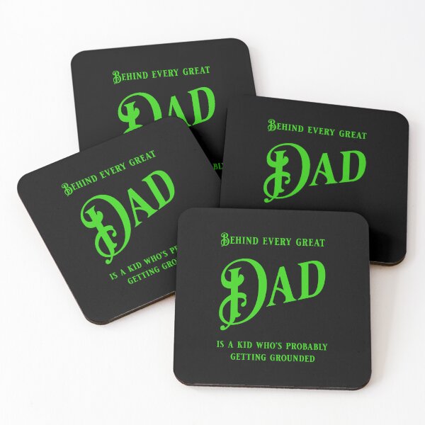 Item preview, Behind every great dad is a kid who´s probably getting grounded - Father´s day gift designed and sold by Pflugart.