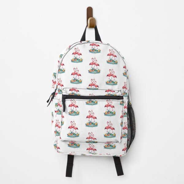 Item preview, Tropical Flamingo Trio | Flamingos and Exotic Elements Art designed and sold by TurtleDojo.