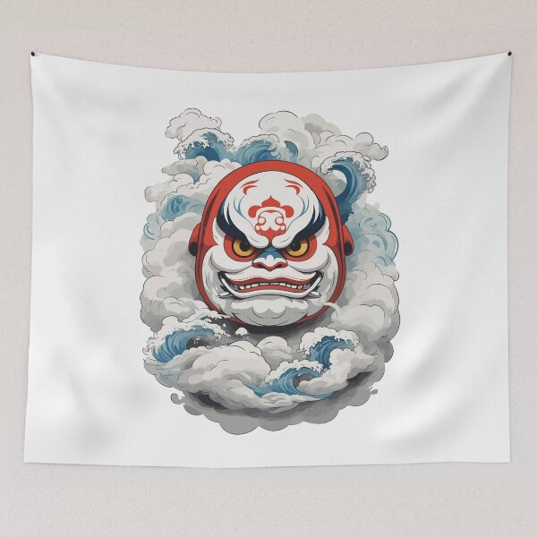 Item preview, Japanese Daruma Aesthetic Yokai Vintage designed and sold by LuminOrb.