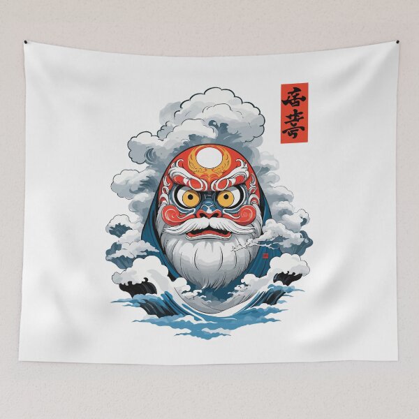 Item preview, Japanese Daruma Aesthetic Vintage Yokai designed and sold by LuminOrb.