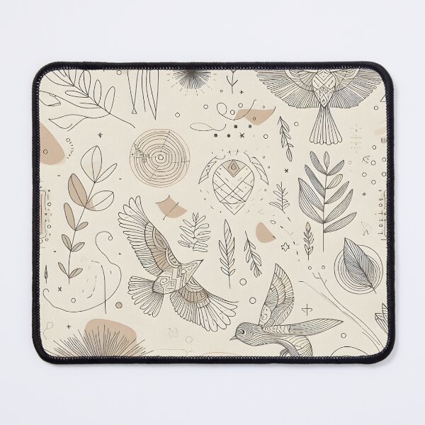 Item preview, Pájaros simples en beige  designed and sold by FurryFantasy.