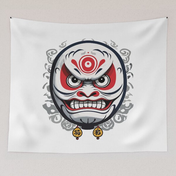 Item preview, Japanese Daruma Aesthetic Vintage Design designed and sold by LuminOrb.