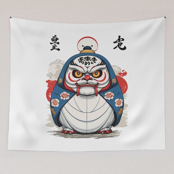 Item preview, Japanese Daruma Aesthetic Yokai Design designed and sold by LuminOrb.