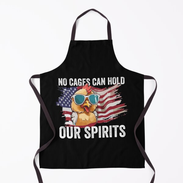 Item preview, Chicken Independence Day, No Cages Can Hold Our Spirits, Hen American Flag, 4th Of July Freedom Farm Poultry designed and sold by Peculiarts.