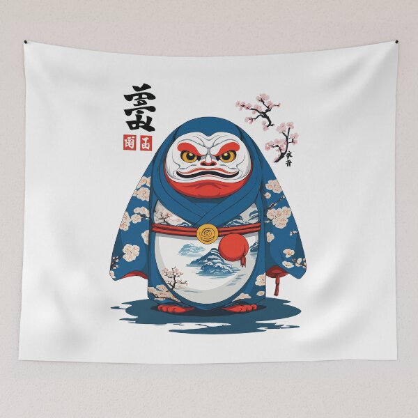 Item preview, Japanese Daruma Aesthetic Yokai Streetwear designed and sold by LuminOrb.