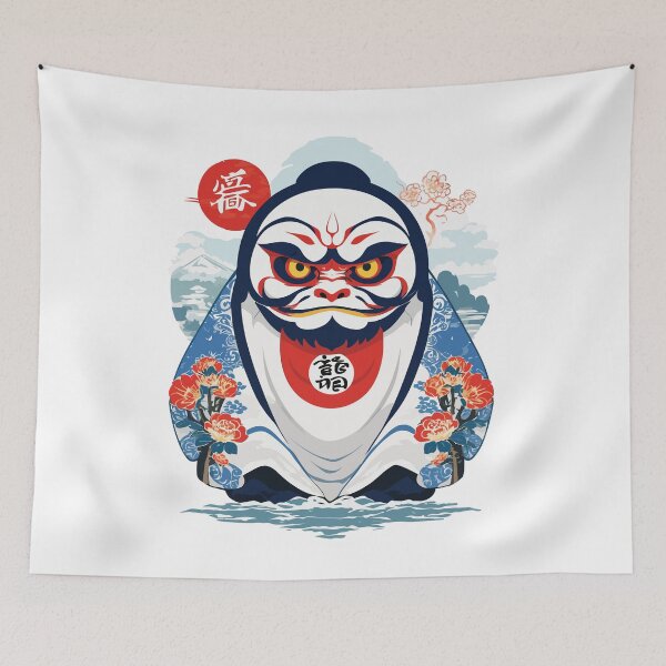 Item preview, Japanese Daruma Aesthetic Yokai Vintage designed and sold by LuminOrb.