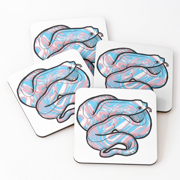 Item preview, Pride Snake Trans designed and sold by CrazyStarlight.