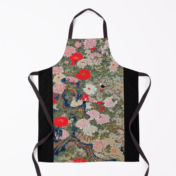 Item preview, Botan shoukinzu - Peonies and birds (Colorful Realm of Living Beings) by Ito Jakuchu designed and sold by EmeraldeaArt.