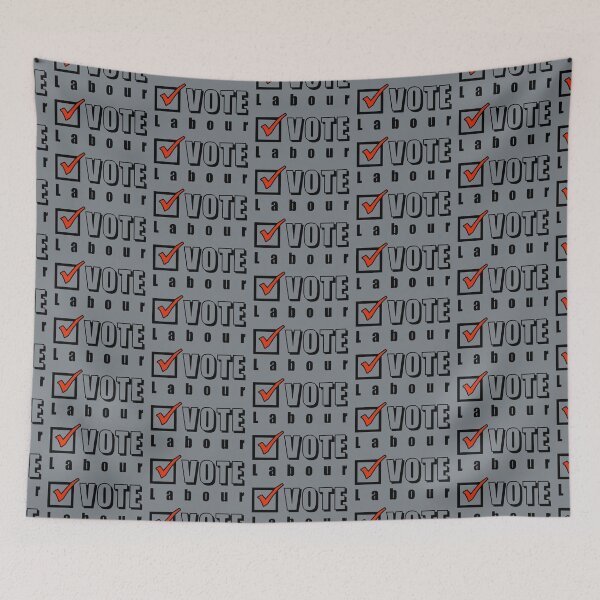 Item preview, Vote Labour. Election ballot tick box (black) designed and sold by SolidEarthArt.