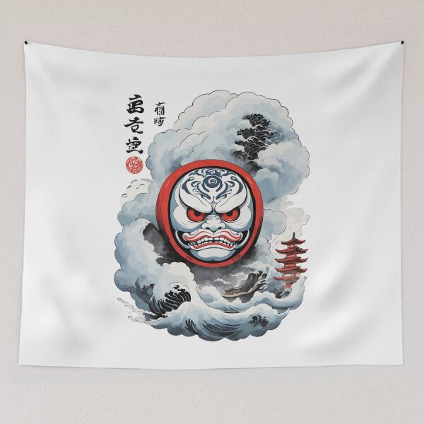 Item preview, Japanese Daruma Aesthetic Yokai Streetwear designed and sold by LuminOrb.