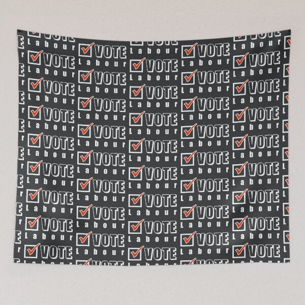 Item preview, Vote Labour. Election ballot tick box (white) designed and sold by SolidEarthArt.