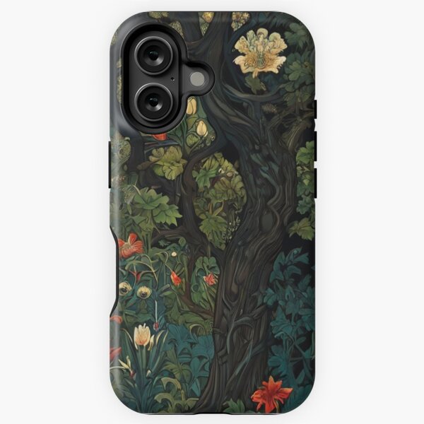 Aperçu de l'œuvre Dans la forêt, belle fresque d'après William Morris créée et vendue par Vintage Designs +.