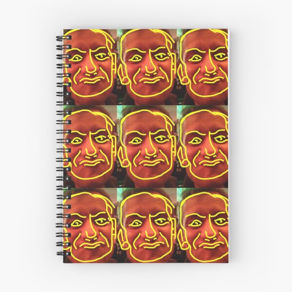 Item preview, Neon yellow digital drawing on man's face photograph designed and sold by Carré Comme Orange.