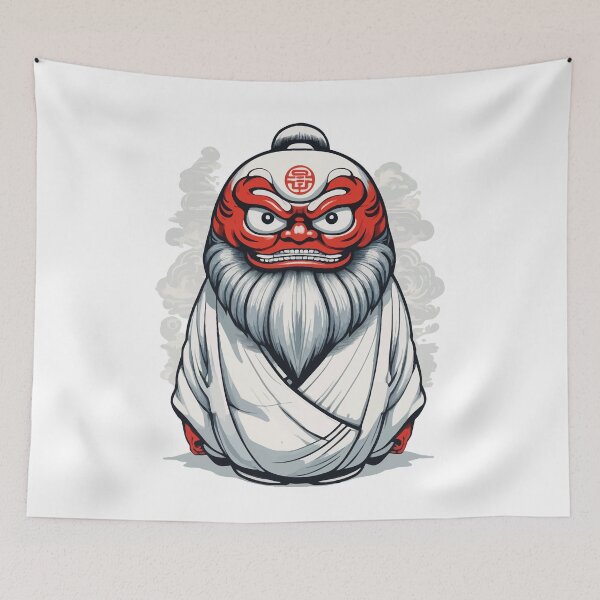 Item preview, Japanese Daruma Aesthetic Yokai Vintage designed and sold by LuminOrb.