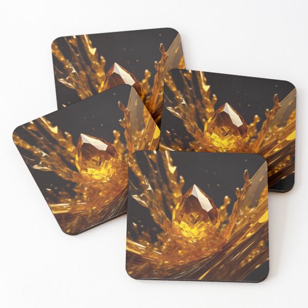 Item preview, abstract Golden Citrine 001 designed and sold by fleesphotos.