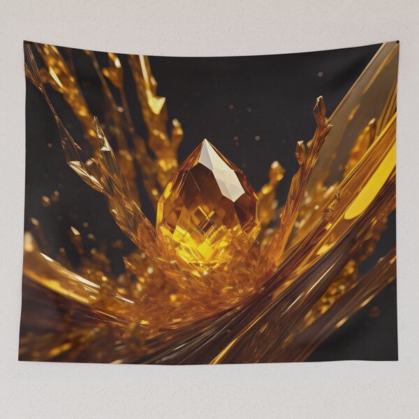 Item preview, abstract Golden Citrine 001 designed and sold by fleesphotos.