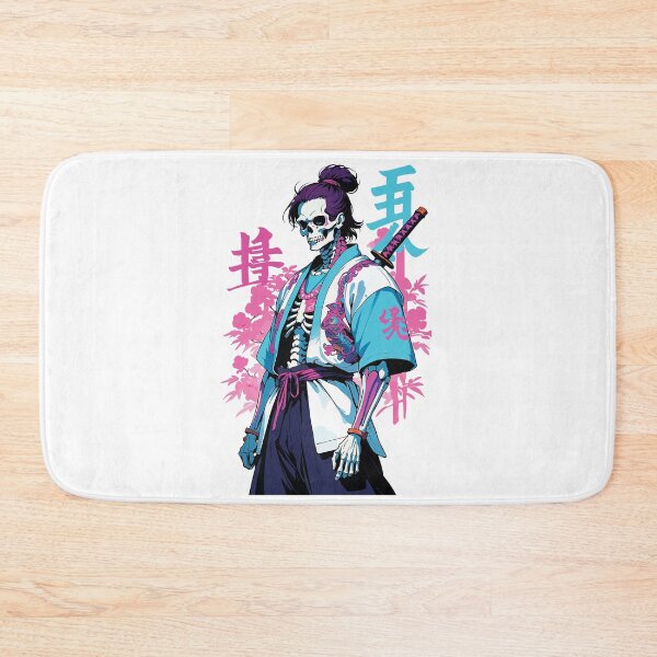 Item preview, Oni Skeleton Samurai Vaporwave Aesthetic designed and sold by LuminOrb.
