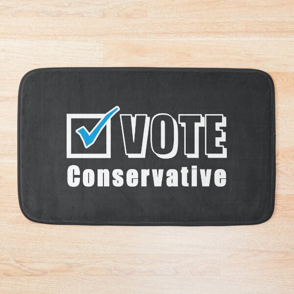 Item preview, Vote Conservative. Election ballot tick box (white) designed and sold by SolidEarthArt.