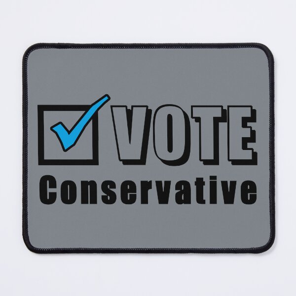 Item preview, Vote Conservative. Election ballot tick box (black) designed and sold by SolidEarthArt.